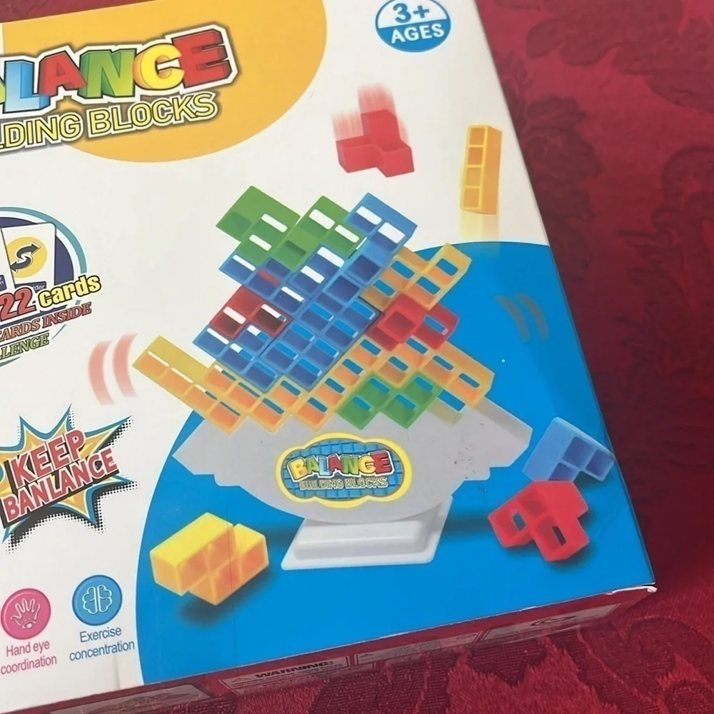 Brand New 48-Piece Kids Tetra Tower Game Balance Stacking Building Blocks Toy